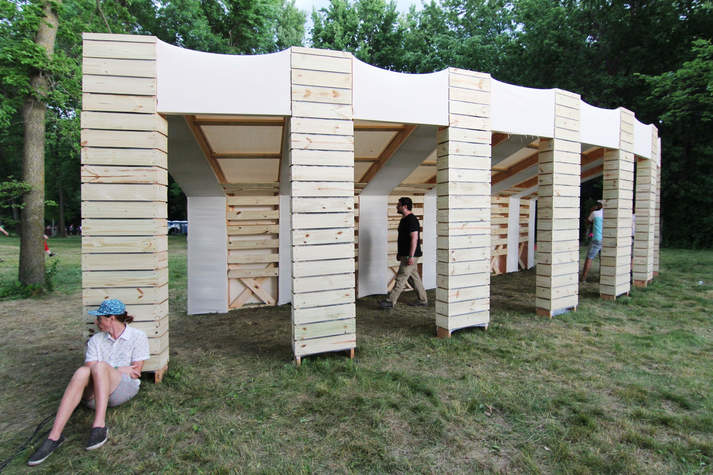 Tremolos installation at Eaux Claires Festival